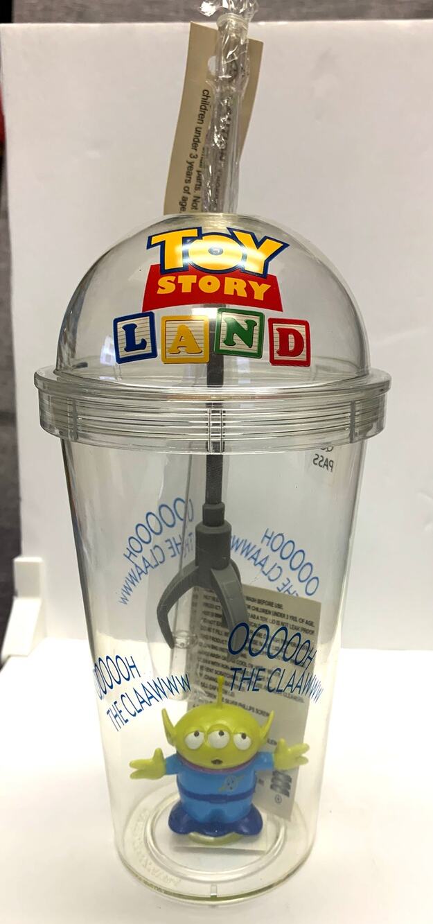 Disneyana - Toy Story Land Claw Machine Tumbler, Straw, Batteries - New w Tags